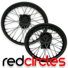 14" / 12" BLACK SDG PIT BIKE WHEEL SET fits 50cc 90cc SMALL WHEEL PIT BIKES