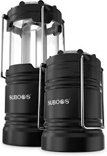 2 X LED Portable Camping Torch Battery Operated Lantern Night Light Tent Lamp