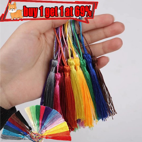30pcs silk tassels 13cm - silk,