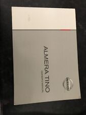 NISSAN  ALMERA TINO   OWNERS MANUAL / HANDBOOK  2003  in WALLET 2000 - 2003