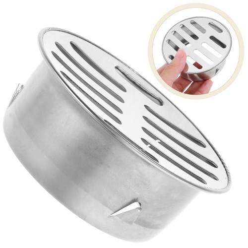 Round stainless steel drain - round,