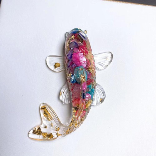 6cm glass carp fish figurine - 6cm,