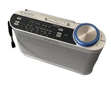 ROBERTS R9993 RADIO 3 Band LW MW FM Silver In Great Condition Portable