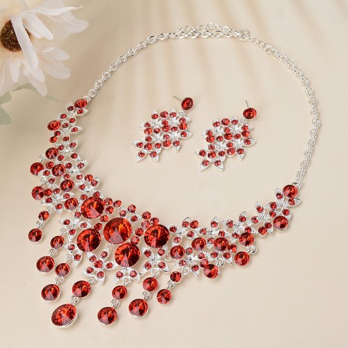 Luxury rhinestone necklace - rhinestone,