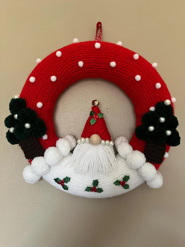 Christmas tree wreath pattern - christmas,
