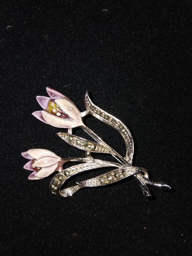 Large vintage marcasite - large,