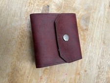 Antique Leather Fishing Pouch.  Coarse Or Carp Fishing Tackle