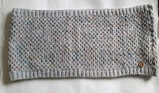 Fat Face Space Dye Knit Snood Scarf Grey