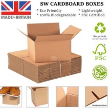 Cardboard Boxes Single Wall Packing Cartons Storage Removals Mailing Post Box