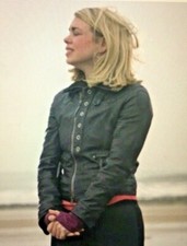 Firetrap Hunta Black Leather Jacket Size S  Rose Tyler Doctor Who