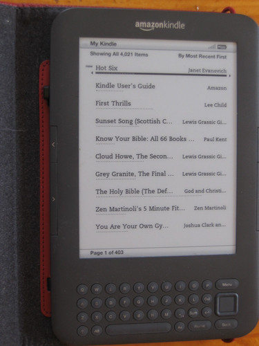 Ebook reader with - with, keyboard