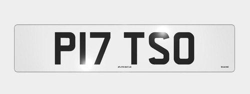 Number plate p17 tso - p17,