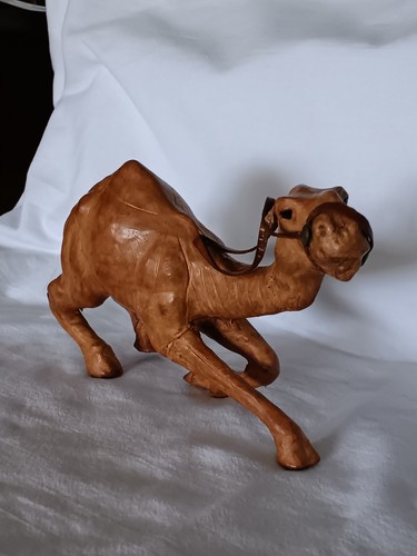 Camel statute leather wrapped - camel,