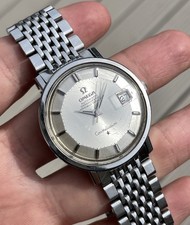 1960s OMEGA Constellation Jumbo Pie Pan 168.004 On Bracelet