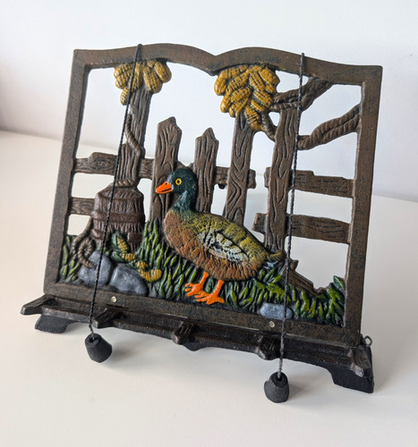 Vintage cast iron - cast, duck