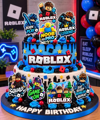 Roblox cake toppers - roblox,