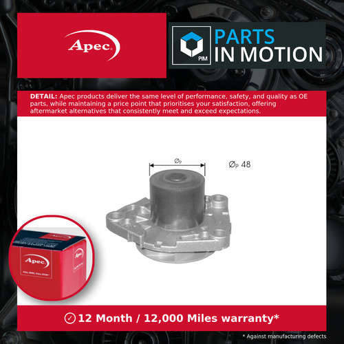 Water pump fits - water, astra