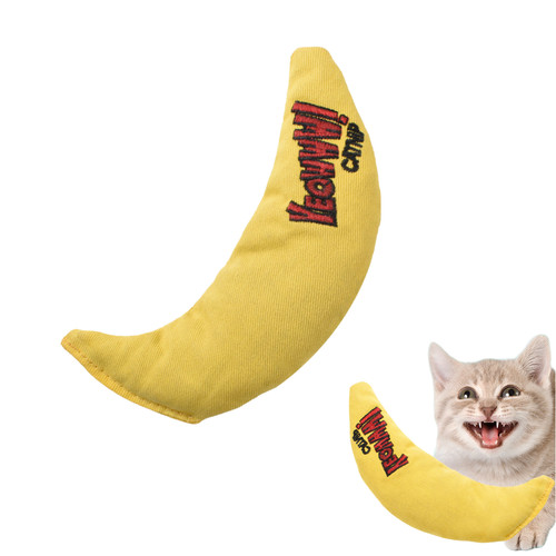 Durable canvas banana cat toy - canvas,