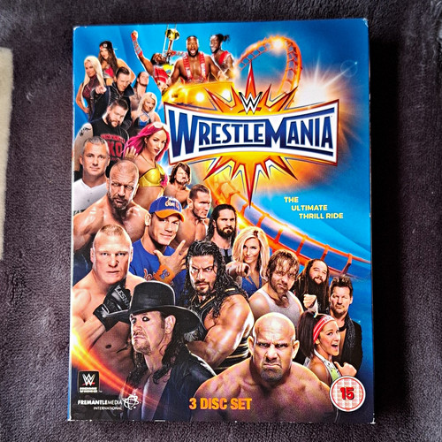 Wwe wrestlemania disc dvd - wrestlemania, 3-disc