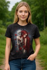 Gothic Graphic T-Shirt (M) Red