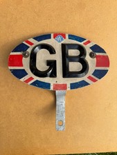 RAC GB Great Britain Union Jack Flag Radiator Boot Badge Emblem Mascot Plate