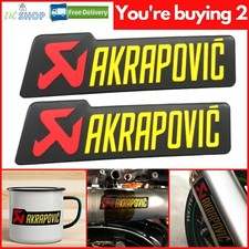 3D Akrapovic Exhaust Sticker