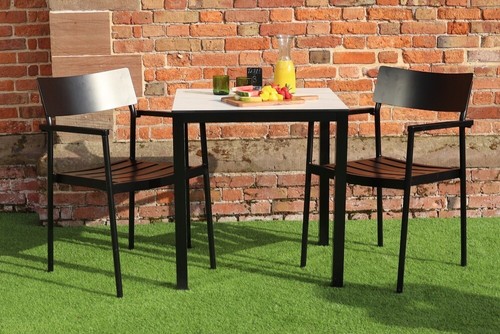Black and white aluminium - black,