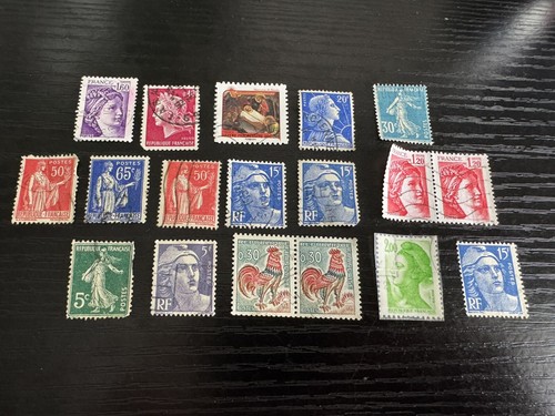 Old french stamps - french,