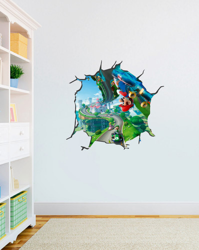 Mario kart hole wall - hole, art
