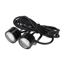 2x Motorcycle Daytime Running Light DRL Eagle Eye White LED Headlight Fog Lamps