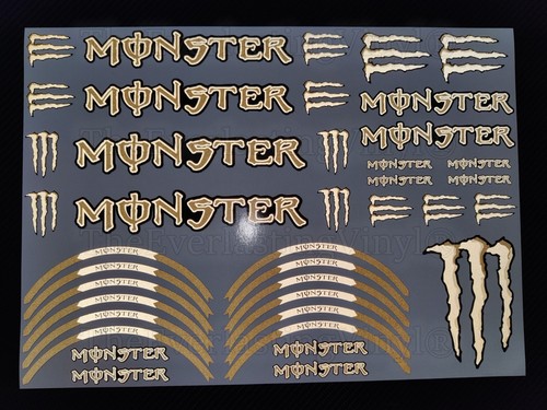 Reflective monster stickers - reflective,