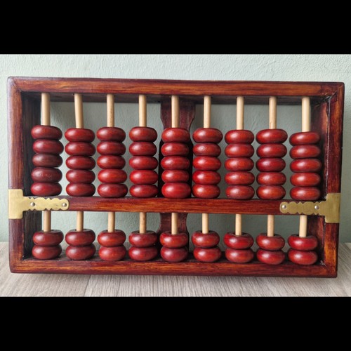Vintage chinese wooden abacus - wooden,