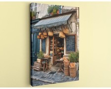 Parisian bakery canvas rustic - parisian,