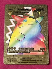 Pikachu VMAX Rainbow Gold Card