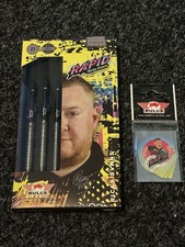 Bulls Rapid Ricky Evans 80% Tungsten Steel Tip Darts Set 21g Inc extra Flights