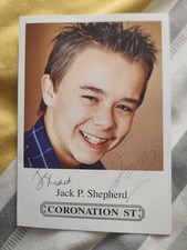 Jack P. Shepherd David Platt Coronation Street Hand Signed Autograph Cast Card
