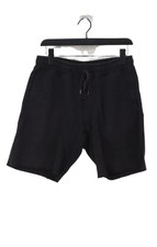 Urban Outfitters Men's Shorts M Black Cotton with Polyester Sweat
