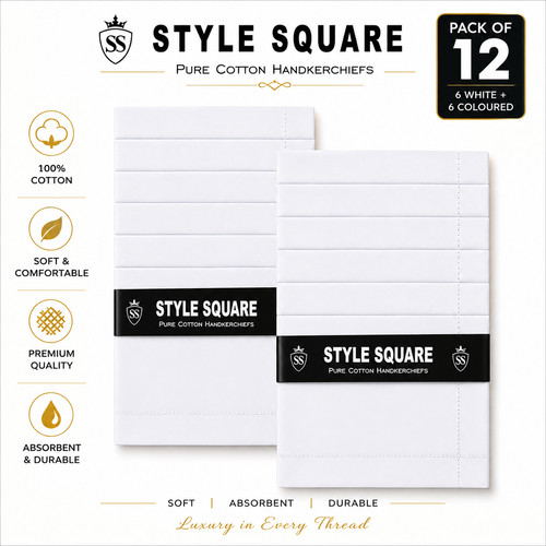 Style square mens white - mens,
