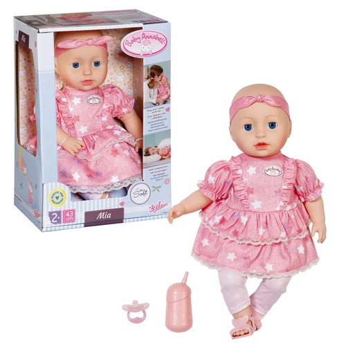 Baby annabell mia 43cm - baby, soft