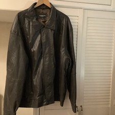 Torus Mens Leather Dark Brown Jacket 4XL Unworn (can Still Smell Leather)