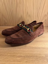 Gucci Men’s Horsebit Loafers Brown Suede Size UK 9 / EU 43 – Made in Italy + Box