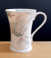 LAURA ASHLEY BLUE HYDRANGEA FLORAL FINE BONE CHINA CUP MUG