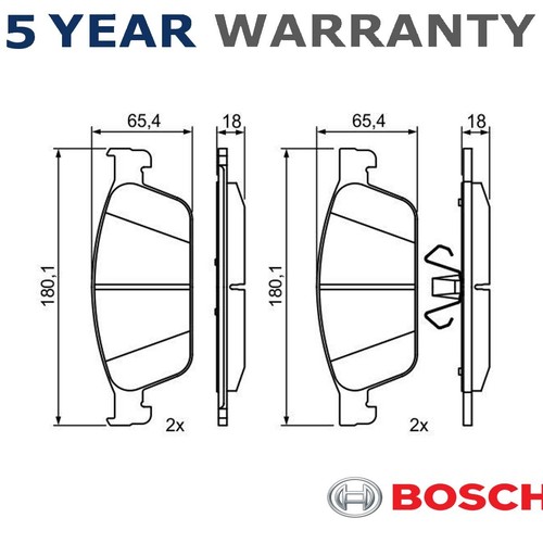 Bosch front brake - front, set