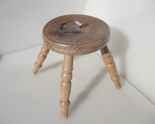 Small victorian wooden stool - small,