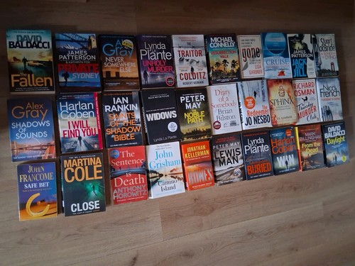 Crime thriller paperbacks book - crime,