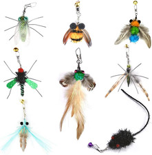 Cat Wand Toys,8Pcs Insects