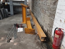 Lifting beam gantry crane hoist 6m long roof mounted includes 1 ton chain hoist