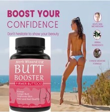 BIGGER BUTT ENLARGEMENT ENHANCEMENT FIRMER BOOTY BUM CAPSULE PILLS HERBWIZARDUK