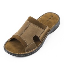 Mens Slip On Leather Sandals