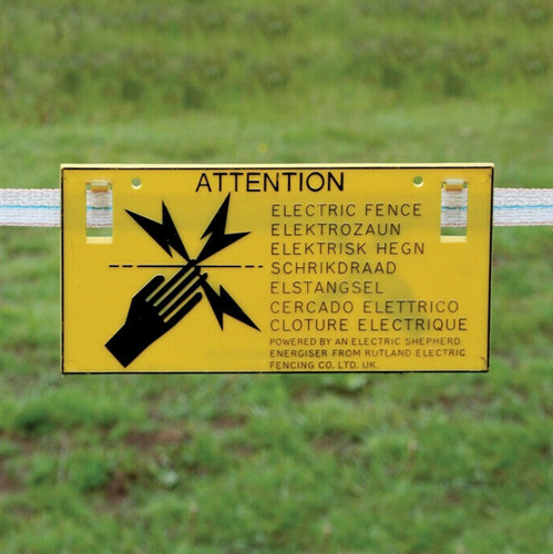 Rutland electric fence warning - rutland,